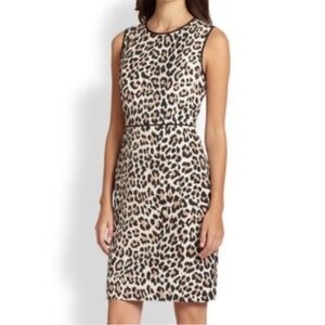 Kate Spare Leopard Print Sleeveless Dress